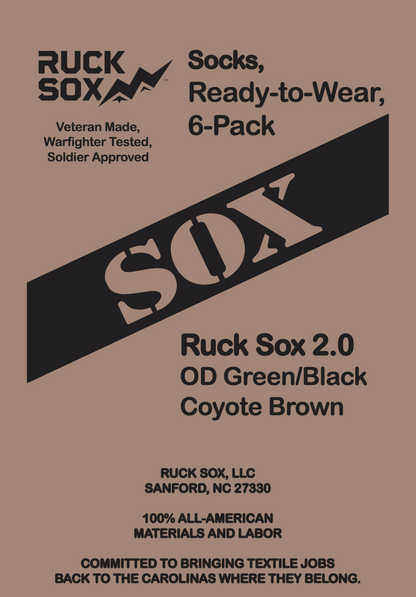 Ruck Sox 2.0 - 6 Pack